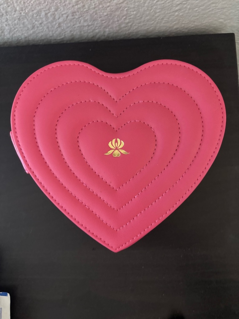 Heart-Shaped Pink Jewelry Case